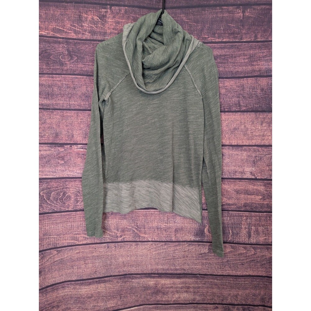Free People Beach Green‎ Knit Long Sleeve Active Wear Cowl Neck Sz? M ??